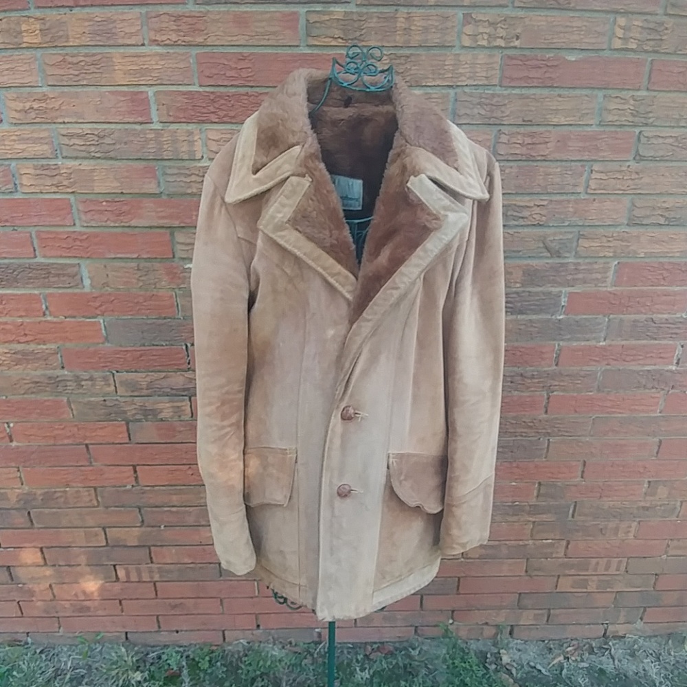 Suede leather jacket